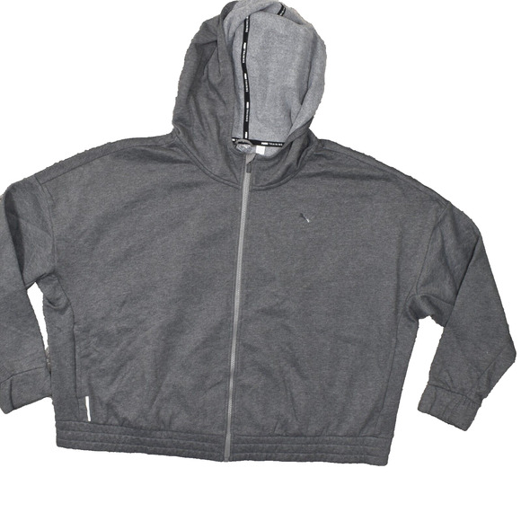 Puma Women's Plus Size 3X Basic Jacket Gray Cotton Blend Solid - Picture 1 of 8
